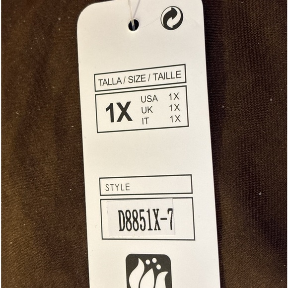 New Anne Morgan Collection floral A-line coral shift Maxi dress 1X - Picture 13 of 17